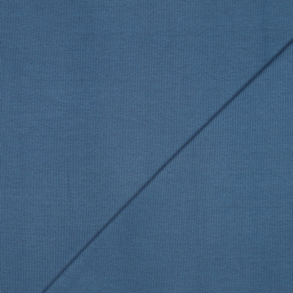 Grovstrikket Ribb Jeansblå (18)