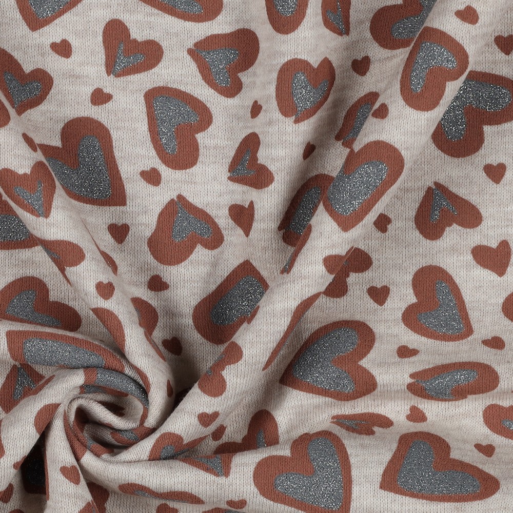 Isoli Melange Glitter Leopard Heart