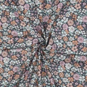 Poplin Vintage Flowers Navy