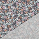 Poplin Vintage Flowers Navy