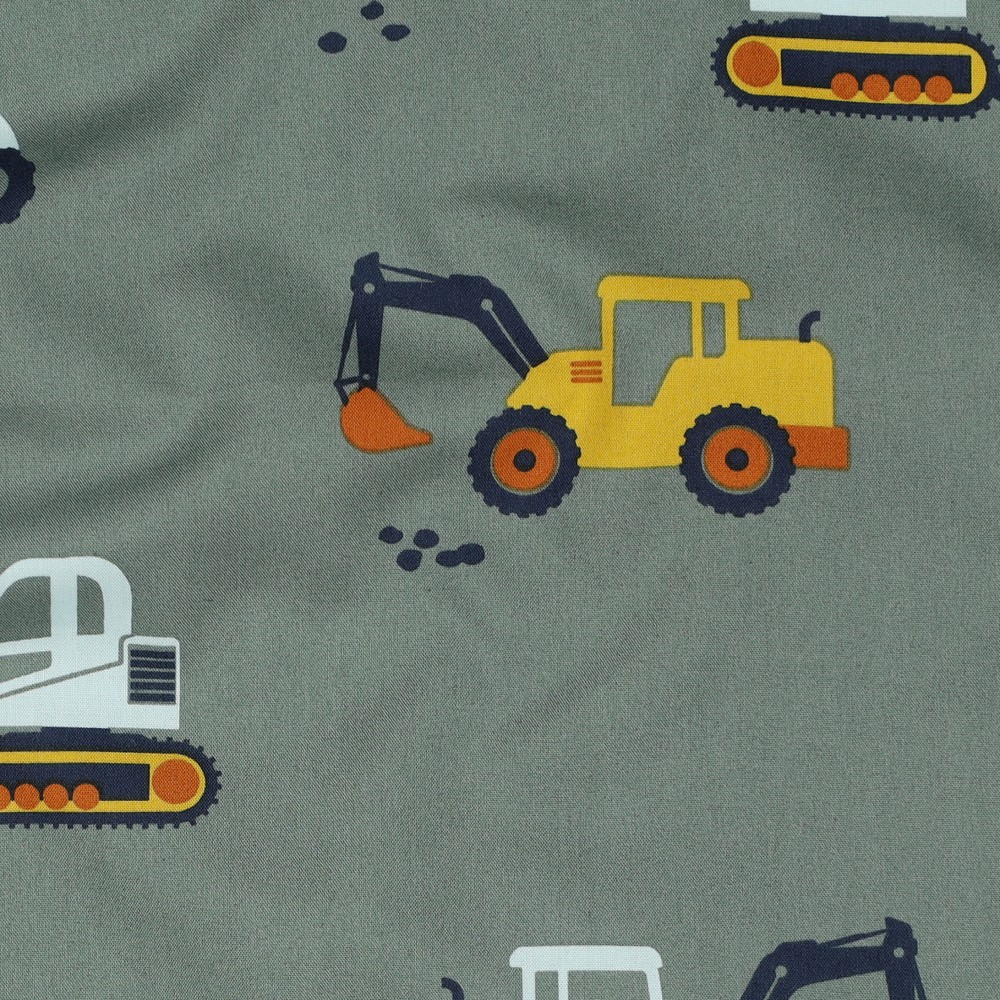 Poplin Kjøretøy Mørk Grønn