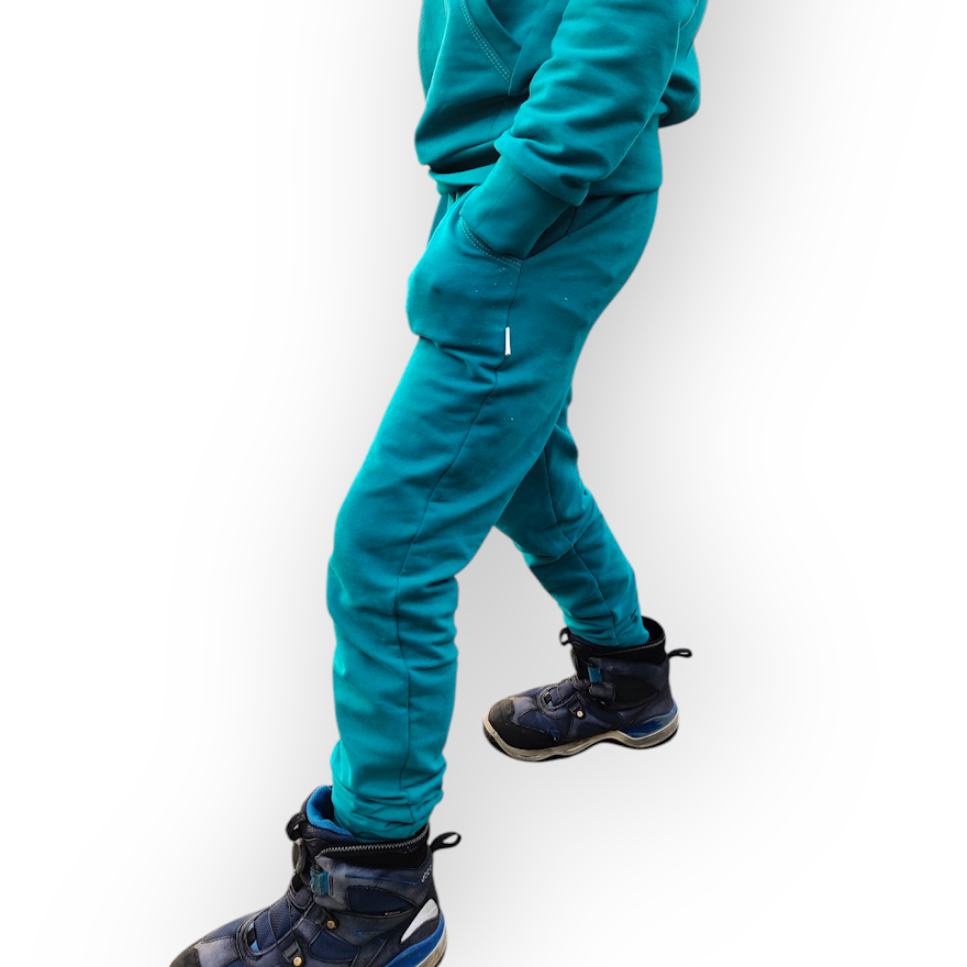 Basic Joggebukse Barn - Ensfarget