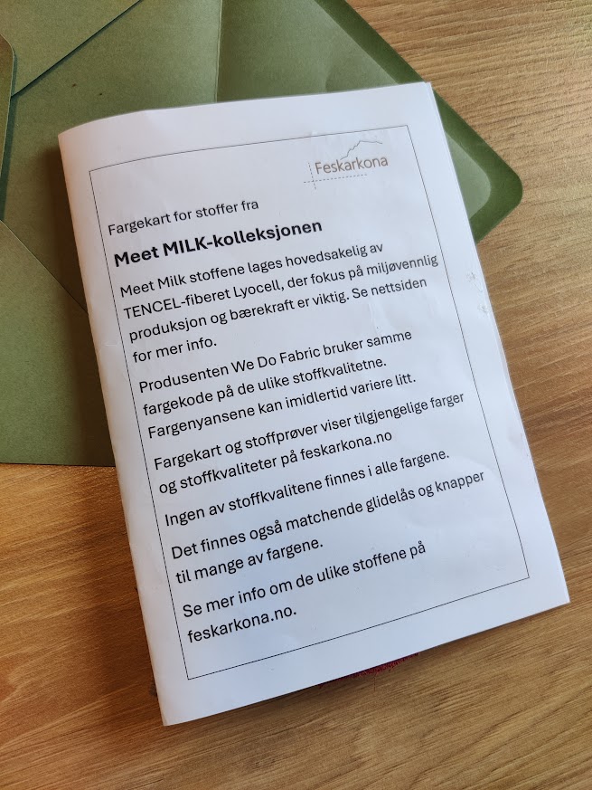 Stoffprøver og fargekart