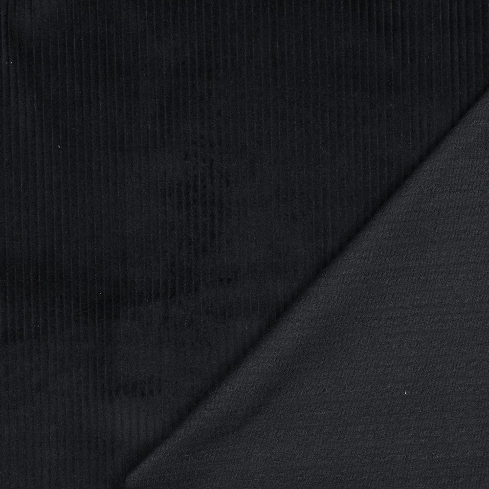 Vasket Kordfløyel - Svart