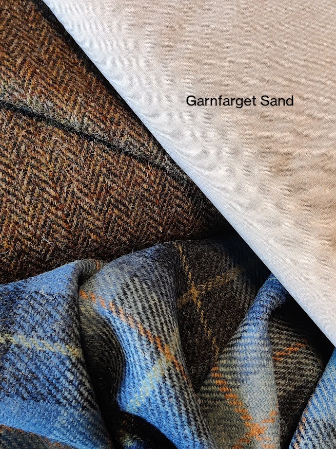 Harris Tweed - Grønn og Brun Herringbone