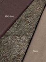 Harris Tweed - Grønn og Brun Herringbone
