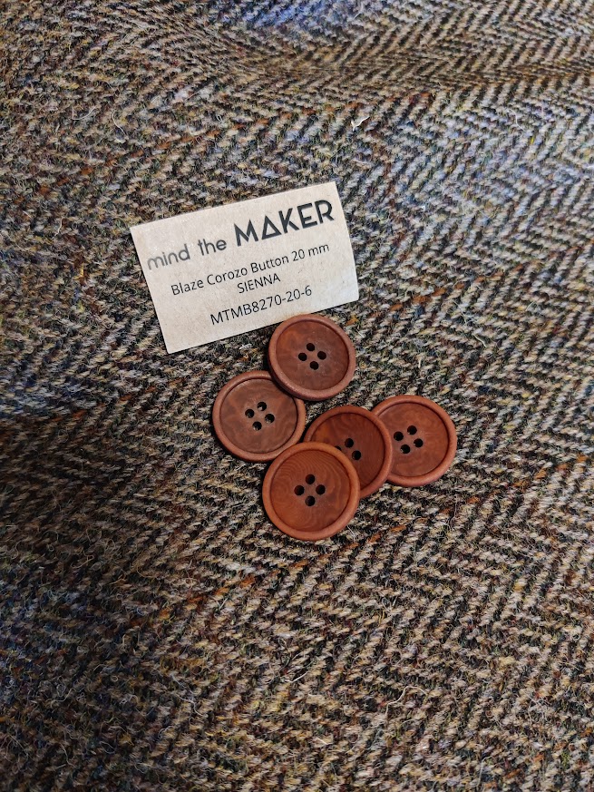 Harris Tweed - Grønn og Brun Herringbone