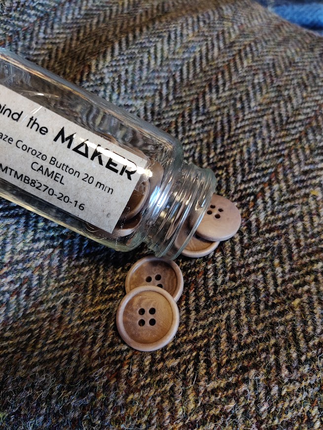 Harris Tweed - Grønn og Brun Herringbone