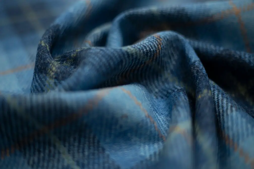Harris Tweed - Blå Rutet