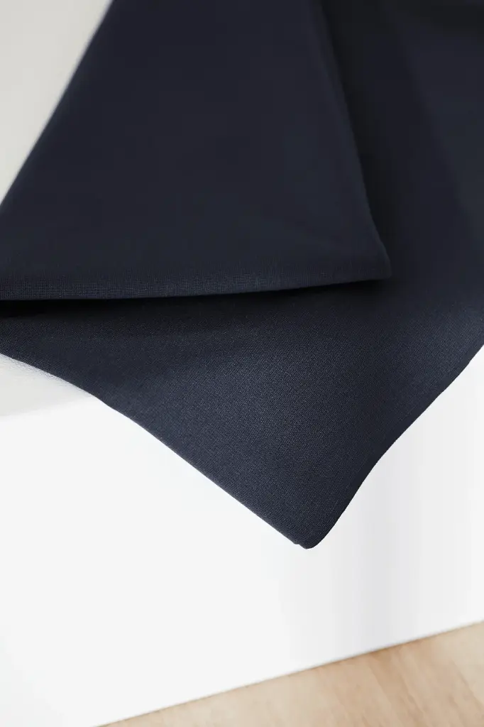 Punto Tencel Lyocell Tykk - Dark Navy