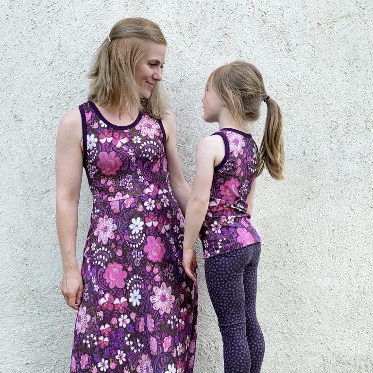 Singlet og Kjoletillegg, barn og dame - Symønster