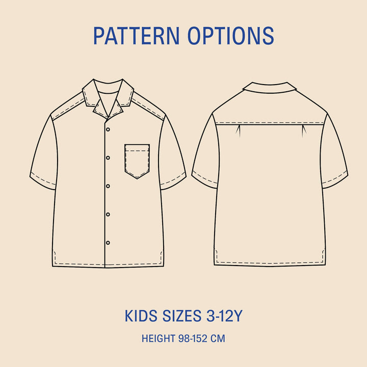 Tropical Shirt Kids - Symønster