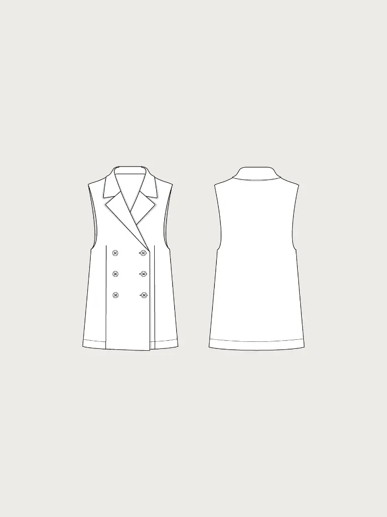 Double-Breasted Jacket - Symønster 