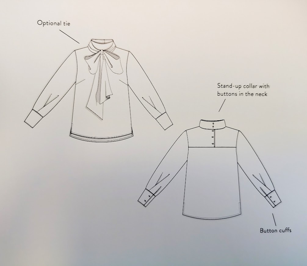 Tie Bow Blouse - Symønster 