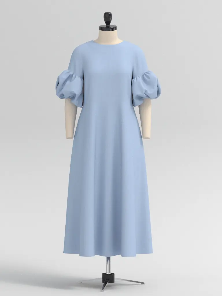 Balloon Sleeve Dress - Symønster 