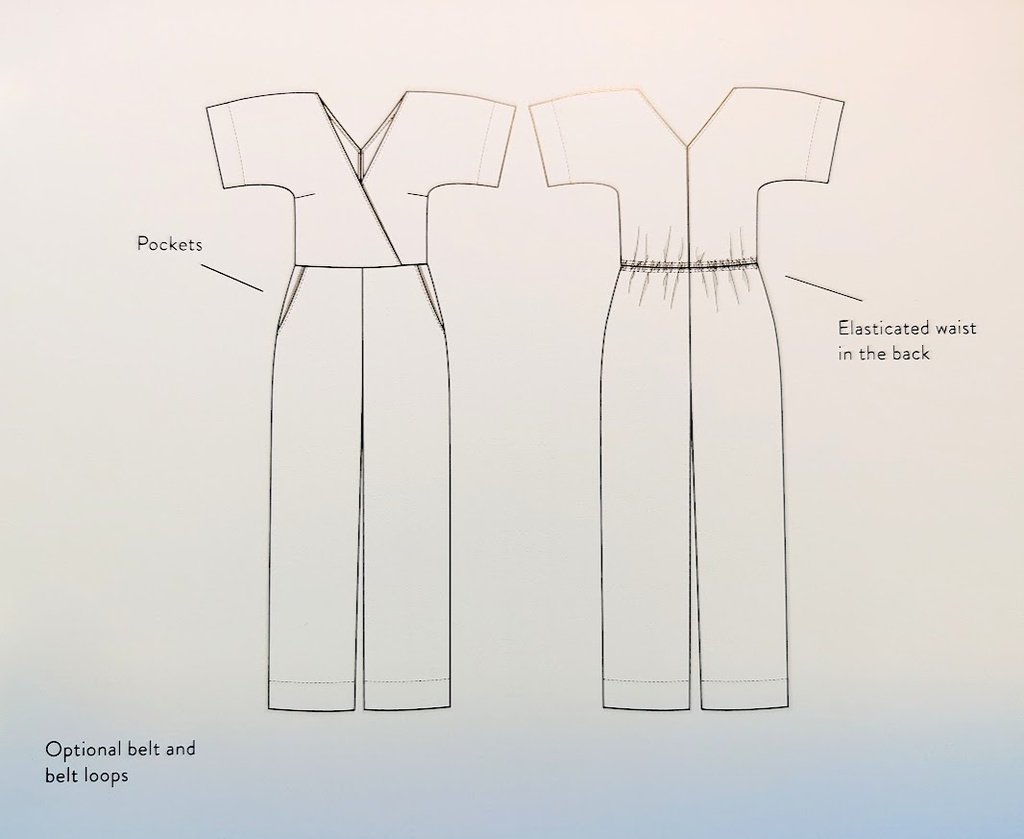 Wide-Leg Jumpsuit - Symønster 