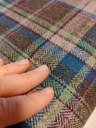 Shetland Lett Ull Rutet - Flerfarget