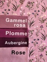 Jersey Norsk Blomstereng Mørk Rosa 