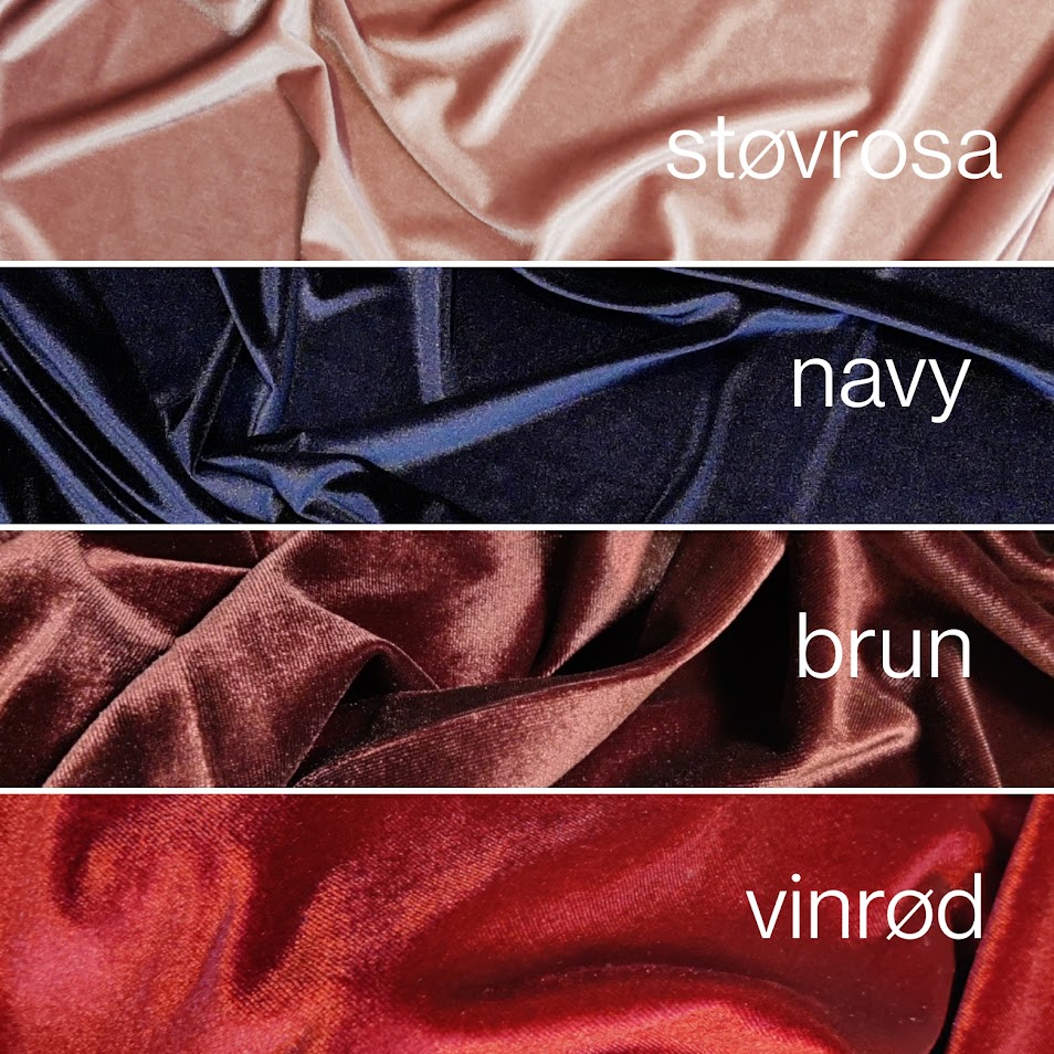 Stretch Velour Støv Rosa