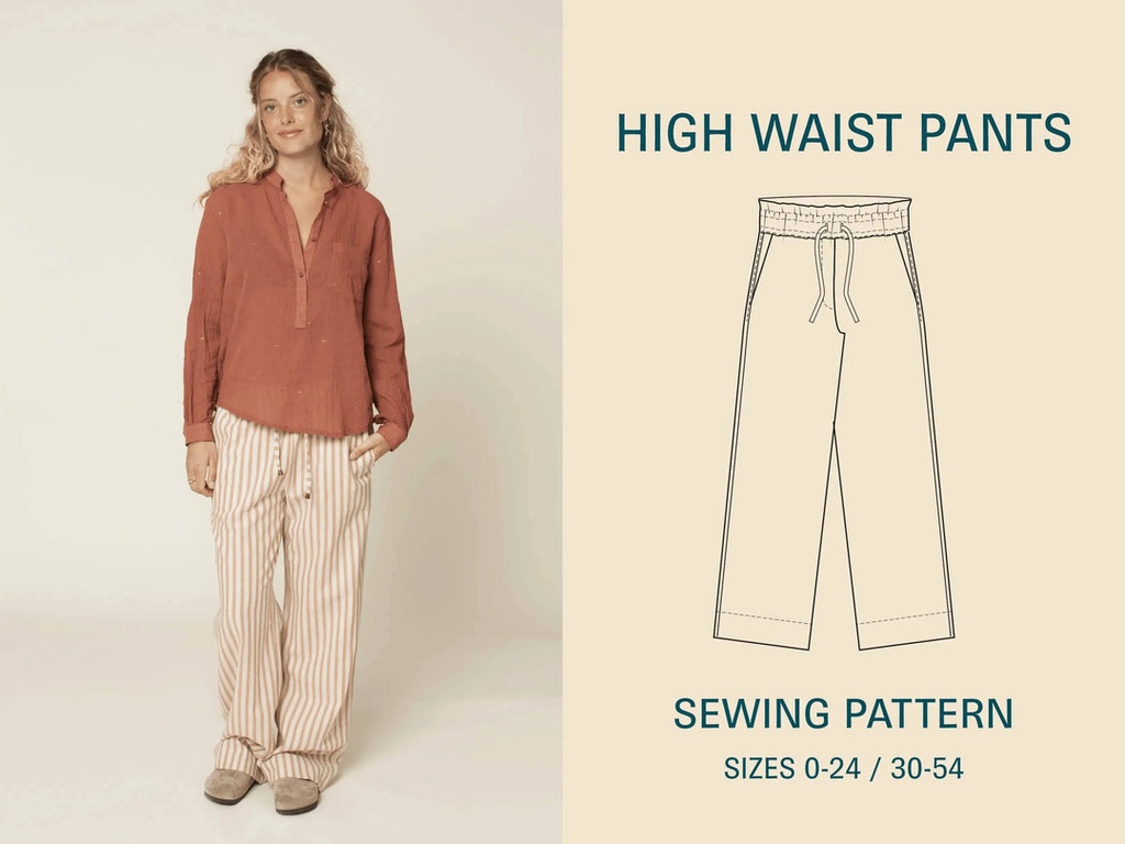 High Waist Pants - Symønster