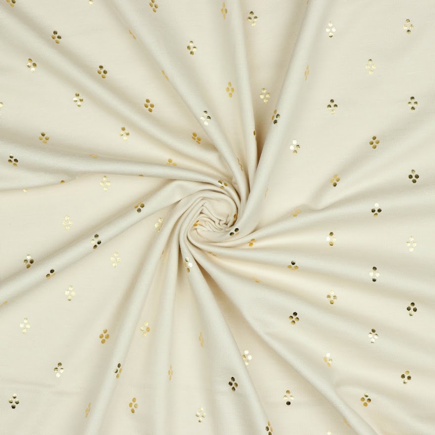 Jersey - Foil Dots Sand