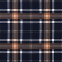 Flanell - Rutet Navy/ Rust