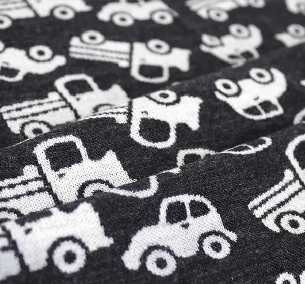 Merinoull Lastebil Granittgrå Krem