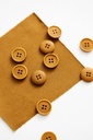 Blaze Corozo Knapp 15 mm -Dry Mustard