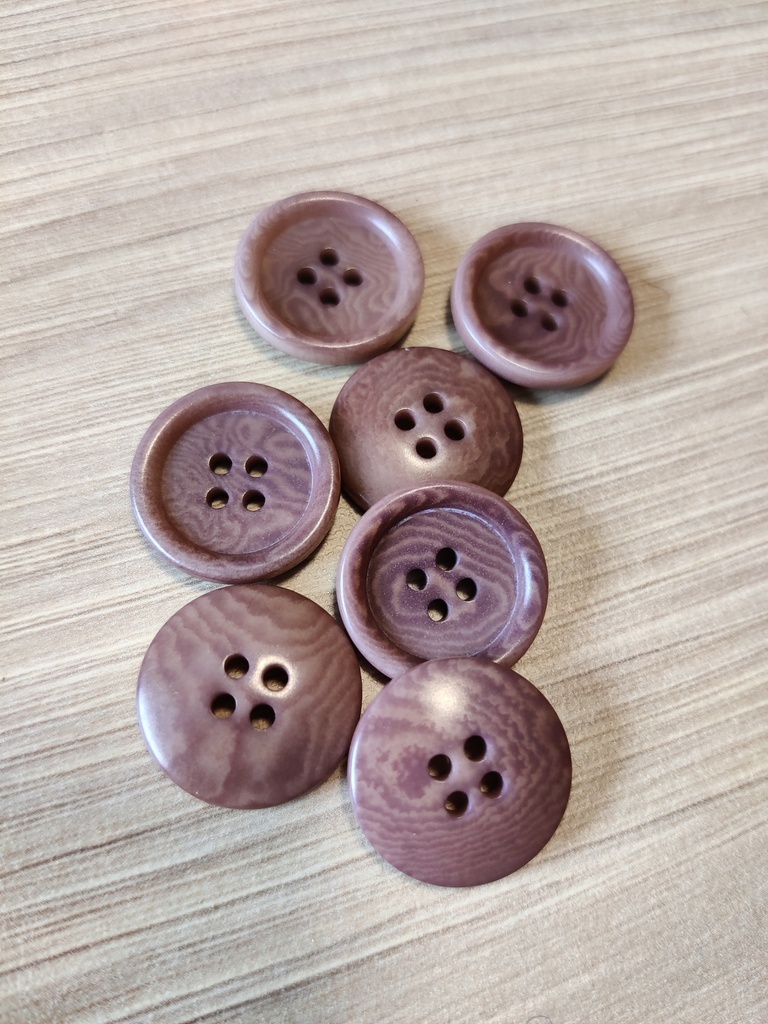 Dish Corozo Knapp 20 mm - Old Rose