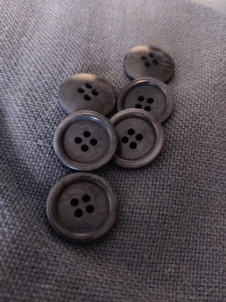 Dish Corozo Knapp 20 mm - Dusty Blue