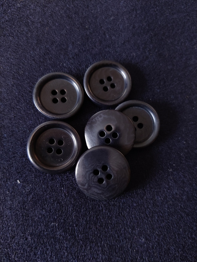 Dish Corozo Knapp 20 mm - Dark Navy