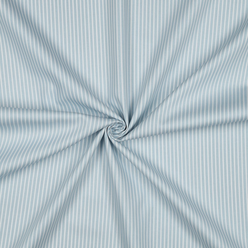 Poplin Stripe Light Blue
