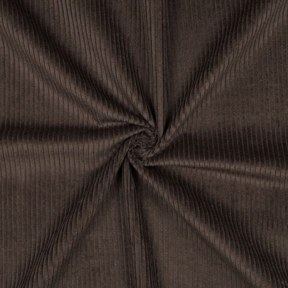 Vasket Kordfløyel Mørk Brun