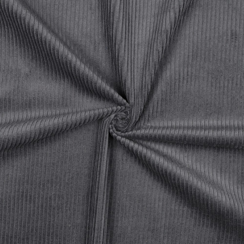 Vasket Kordfløyel Mørk Grå