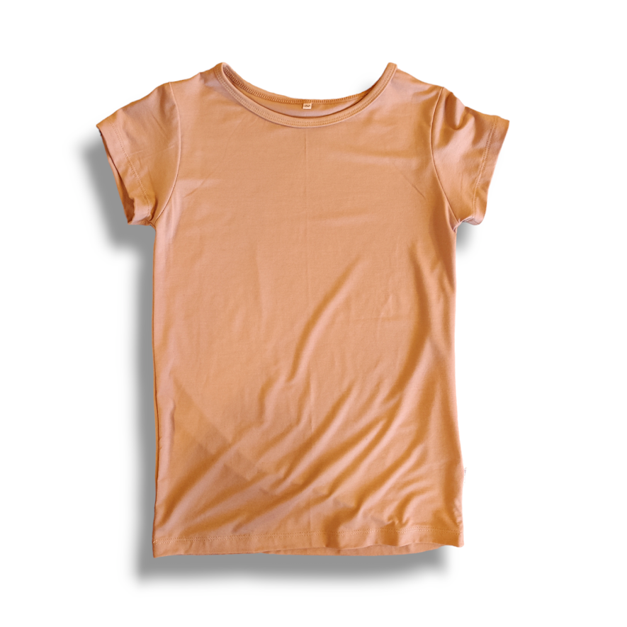 T-skjorte Barn Basic - Tencel Lyocell (146, Aqua)