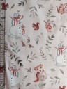 Stoffbit 1m - Jersey Snowman sand (1 meters bit)