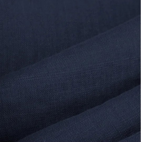 Vasket Lin - Mørk Blå