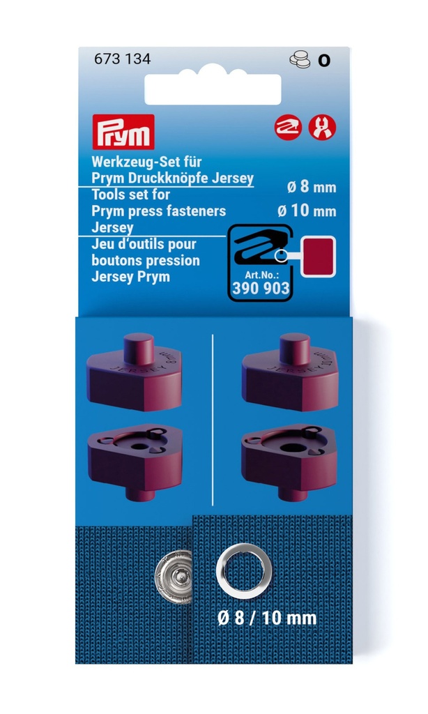 Verktøy for trykknapper (jersey)