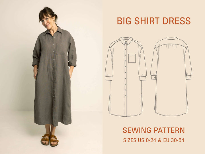 Big Shirt Dress - Symønster