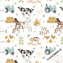 Poplin - Sweet Farm Animals