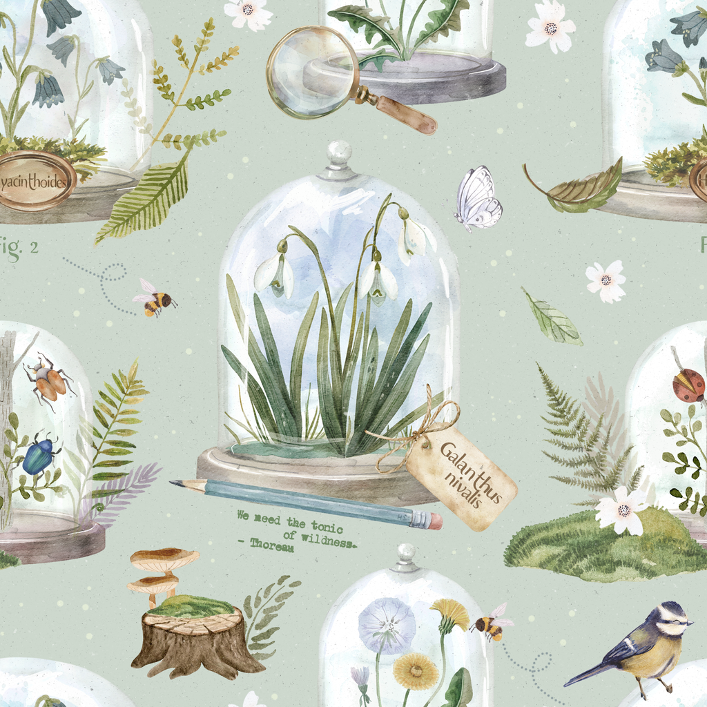 Stoffbit (1m) Jersey - Vårstemning