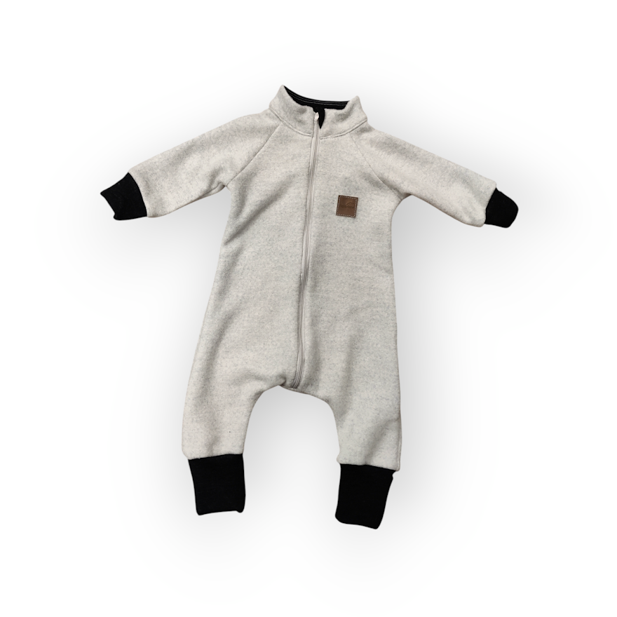 Heldress av ullfleece - Lys Grå