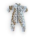 Heldress av ullfleece - Lys Grå Pinnsvin