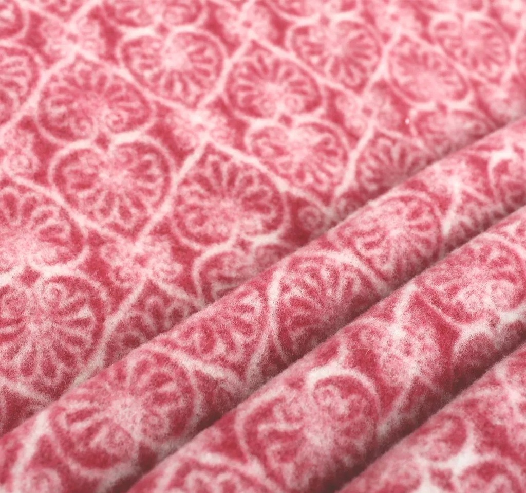 Ullfleece Hjerte Rose