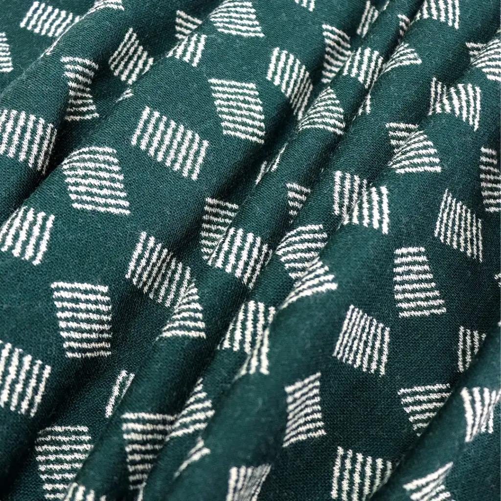 Merinoull Visa - Smaragdgrønn Krem