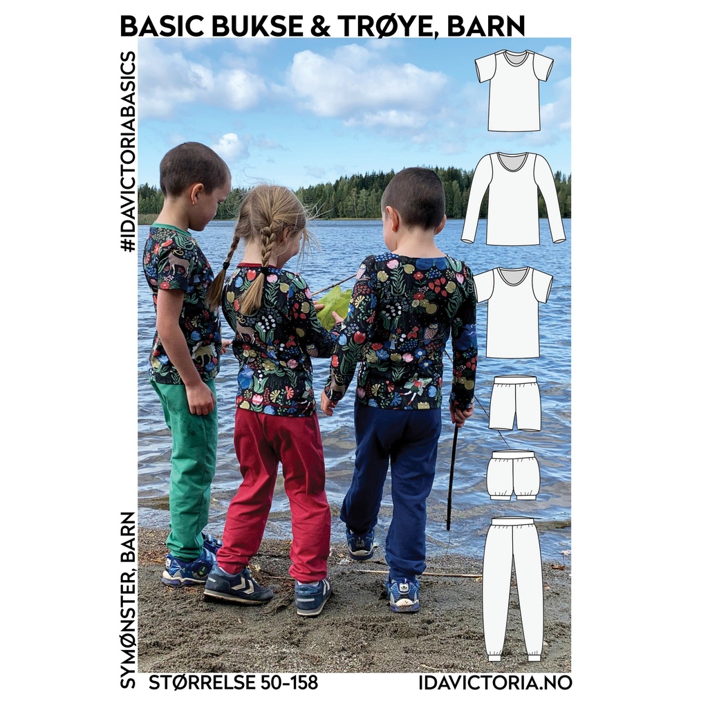 Basic Bukse og Trøye Barn - Symønster 