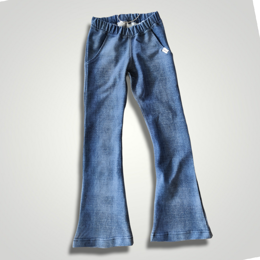 Slengbukse Jeanslook (flere fargevalg) (92, Blågrå)