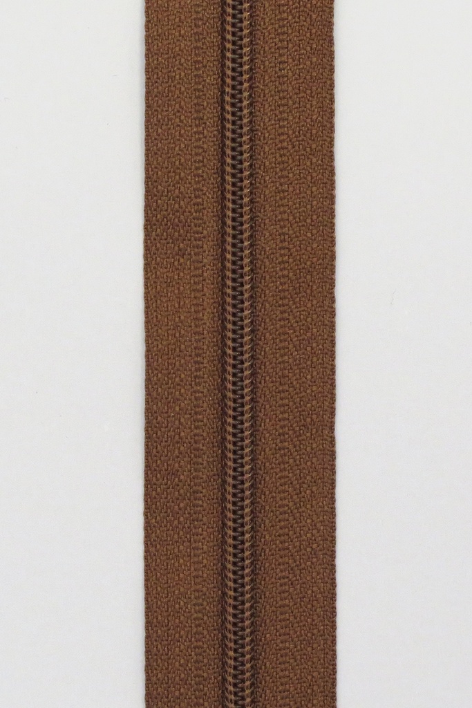 Spiralglidelås 4mm Metervare - Brun