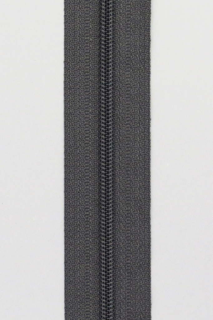 Spiralglidelås 4mm Metervare - Koksgrå