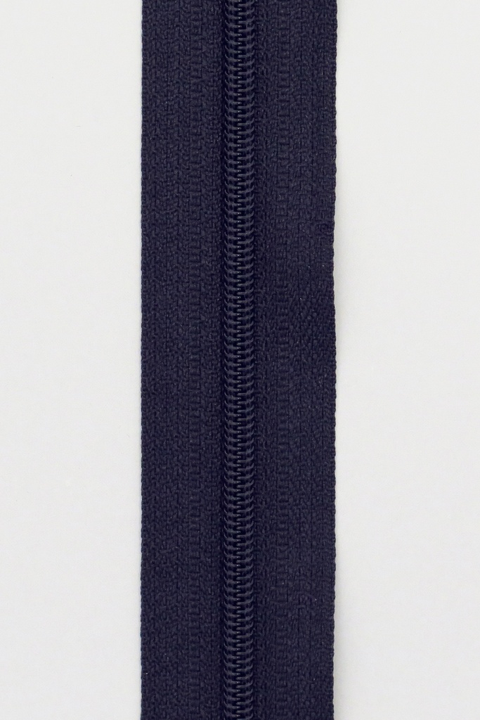 Spiralglidelås 4mm Metervare - Marineblå